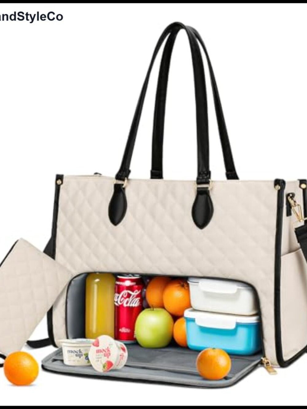 Insulated Lunch Tote Bag for Women Large Capacity Work Lunch Bag